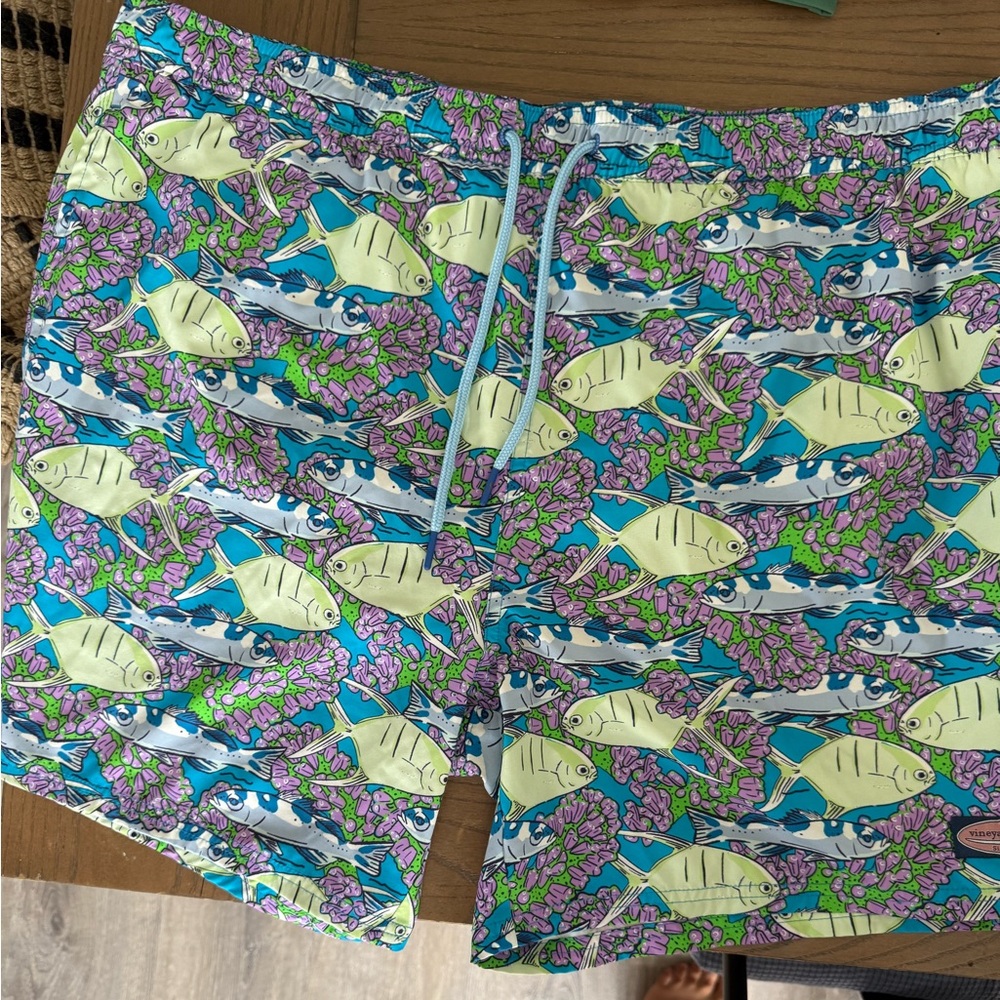 Vineyard Vines Blue and Purple Swim Shorts